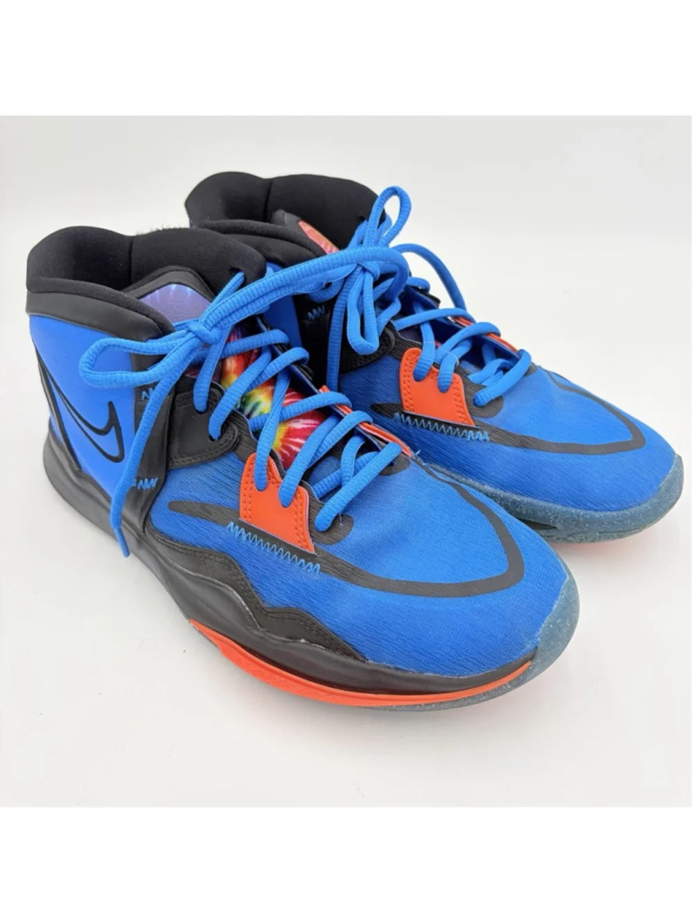 NIKE Kyrie Infinity SE GS Tie-Dye Basketball Shoes DM3894-410 Size 7Y Blue
